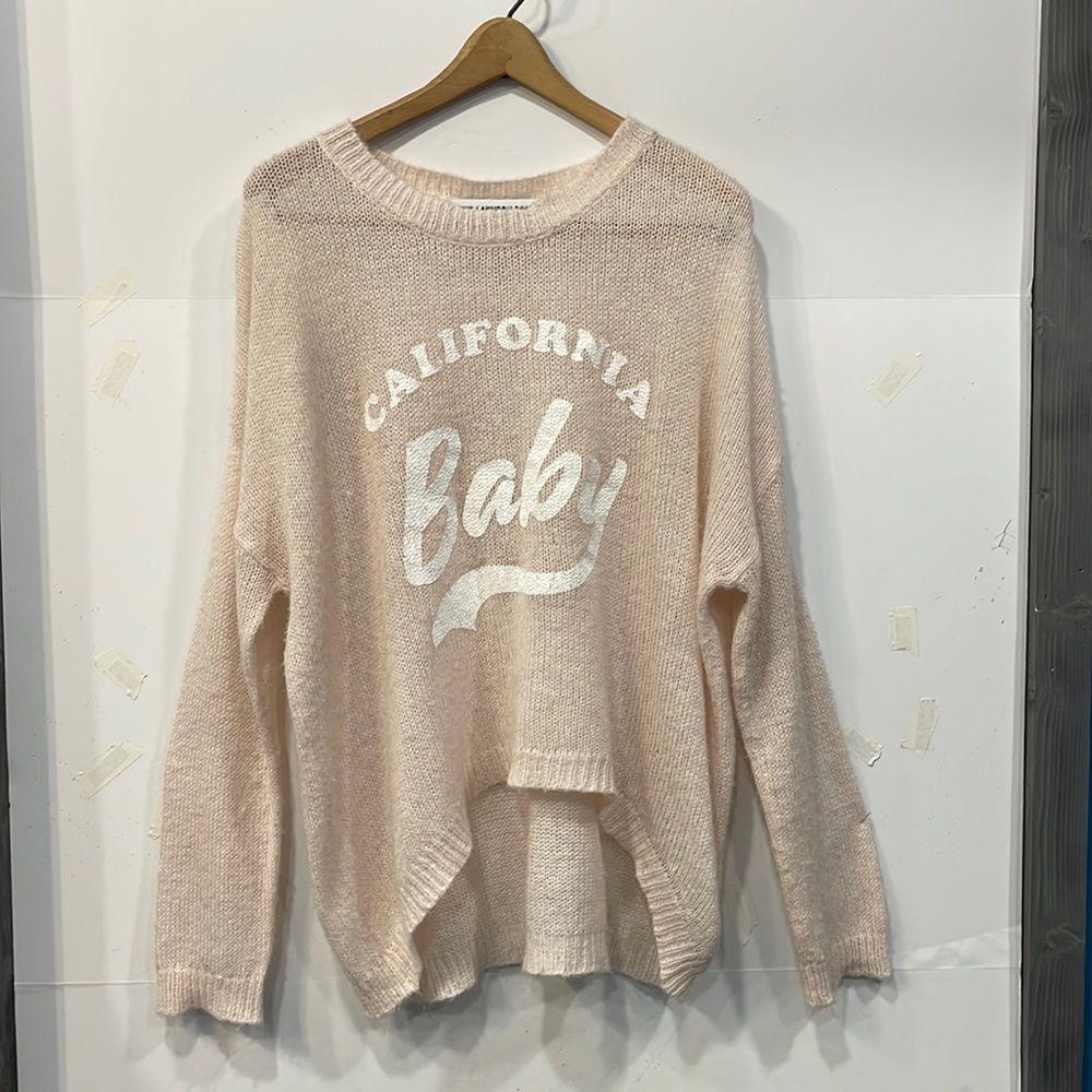 the laundry room • pink california baby sweater Sz Lg